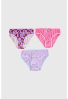 Calzón Niña Tripack Princesa Morado