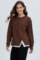 Sweater Mujer Basta Café Oscuro