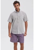 Camisa Hombre Mini Print Gris
