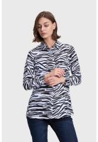 Blusa Mujer Abotonada 2 Bolsillos Negro