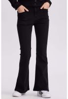 Jeans Mujer Flare Línea Negro