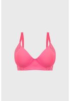 Sostén Mujer Support Detalle Encaje Fucsia