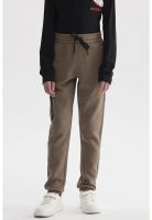 Pantalón Buzo Niño Pitillo Café Claro