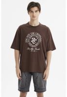Polera Hombre Oversize Brooklyn Chocolate