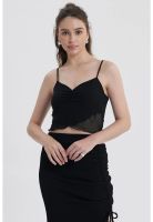 Peto Mujer Mesh Vuelos Negro