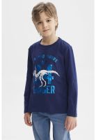 Polera Niño Toddler Print Azul Oscuro - ll