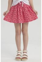 Falda Niña Short Pretina Panal Fucsia