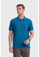 Polera Hombre Básica Piqué Petróleo