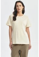 Polera Mujer Detalle Tachas Beige Claro