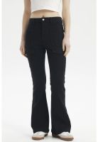 Jeans Mujer Moda Flare Negro