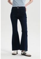 Jeans Mujer Flare Azul Oscuro