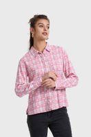 Blusa Mujer Abotonada Rosado
