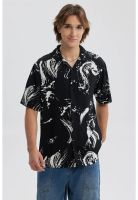 Camisa Hombre Full Rapport Negro/Blanco
