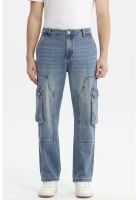 Jeans Hombre Straight Azul Claro
