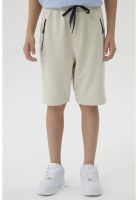 Bermuda Niño Franela Con Cierre Crudo