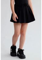 Falda Niña Tableada Con Lazo Negro - ll