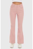 Jeans Mujer Flare Marsala