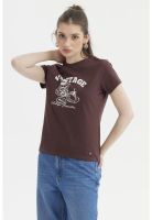 Polera Mujer Básica Chocolate