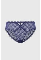 Calzón Mujer Pantaleta Detalle Encaje Azul