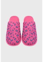 Pantufla Mujer Estampado Fucsia