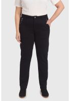 Pantalón Mujer Con Bolsillos Negro - ll