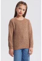 Sweater Niña Chenille Café