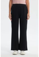 Pantalón Buzo Mujer Costura Delantero Negro