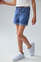 Short Niña Básico Denim Azul