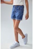Short Niña Básico Denim Azul