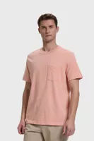 Polera Hombre Básica Con Bolsillo Damasco