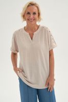 Polera Mujer Tachitas Beige
