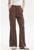 Pantalón Buzo Mujer Slim Café Oscuro
