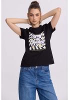 Polera Mujer Básica Print Negro - ll