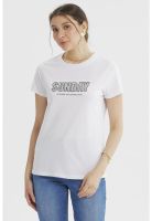 Polera Mujer Print Posiiconal Blanco