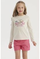 Polera Niña Básica Toddler Beige