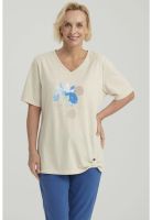 Polera Mujer Print Beige - ll