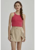 Peto Niña Rib Cuello Halter Fucsia