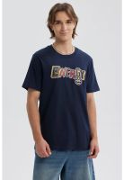 Polera Hombre Print Posicional Azul Oscuro