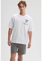 Polera Hombre Graffiti City Blanco