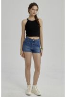 Peto Niña Rib Cuello Halter Negro