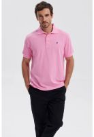 Polera Hombre Piqué Básica Lisa Rosado - V