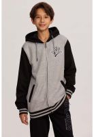 Polerón Niño Tipo College Gris