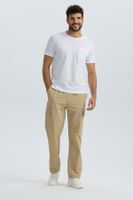 Polera Hombre Básica Con Bolsillo Blanco