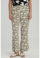 Pantalón Pescador Mujer Print Beige