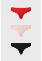 Calzón Mujer Tripack Colaless Rojo