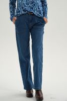 Jeans Mujer Flare Tiro Alto Azul - ll