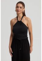 Polera Mujer Amarra Cuello Negro