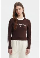 Polera Mujer Ciudad Café Oscuro