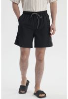 Short de Baño Hombre Liso Negro- lll