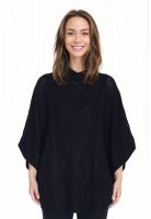 Sweater Mujer Poncho Negro